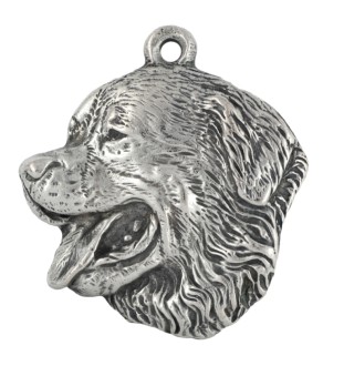 Bouvier bernois porte-clés en argent massif Art-Dog